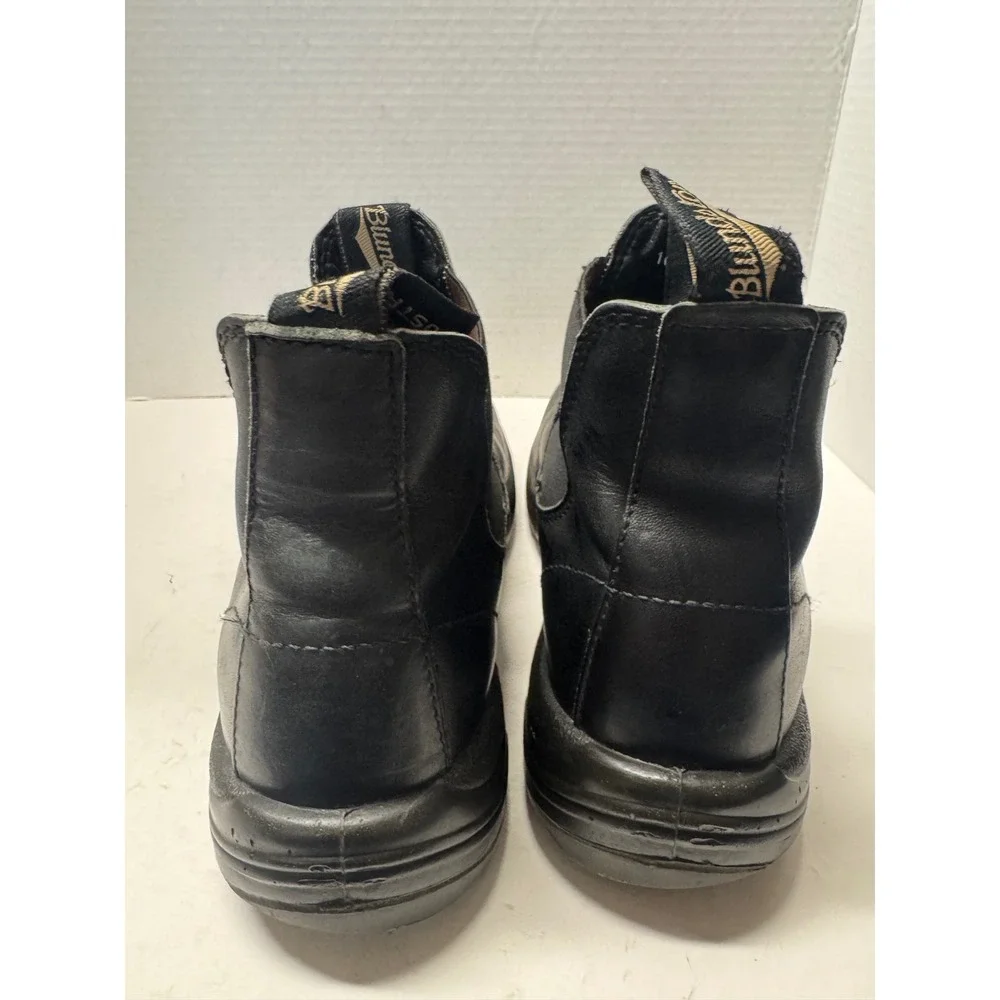 Blundstone 990 Mens Black Leather Chelsea Work Boots AU 8 US 9 Lug Sole